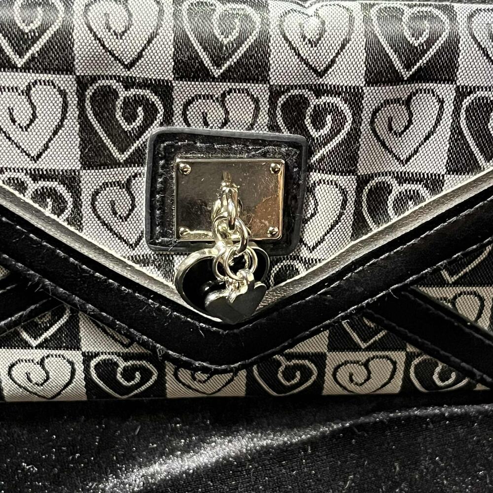 Y2K Black & Gray Heart Wallet - Picture 2 of 10